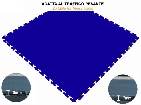 Piastrella industriale in PVC di facile e immediata posa,  può essere applicata su qualsiasi superficie dura con pochissima o nessuna preparazione e senza collanti.